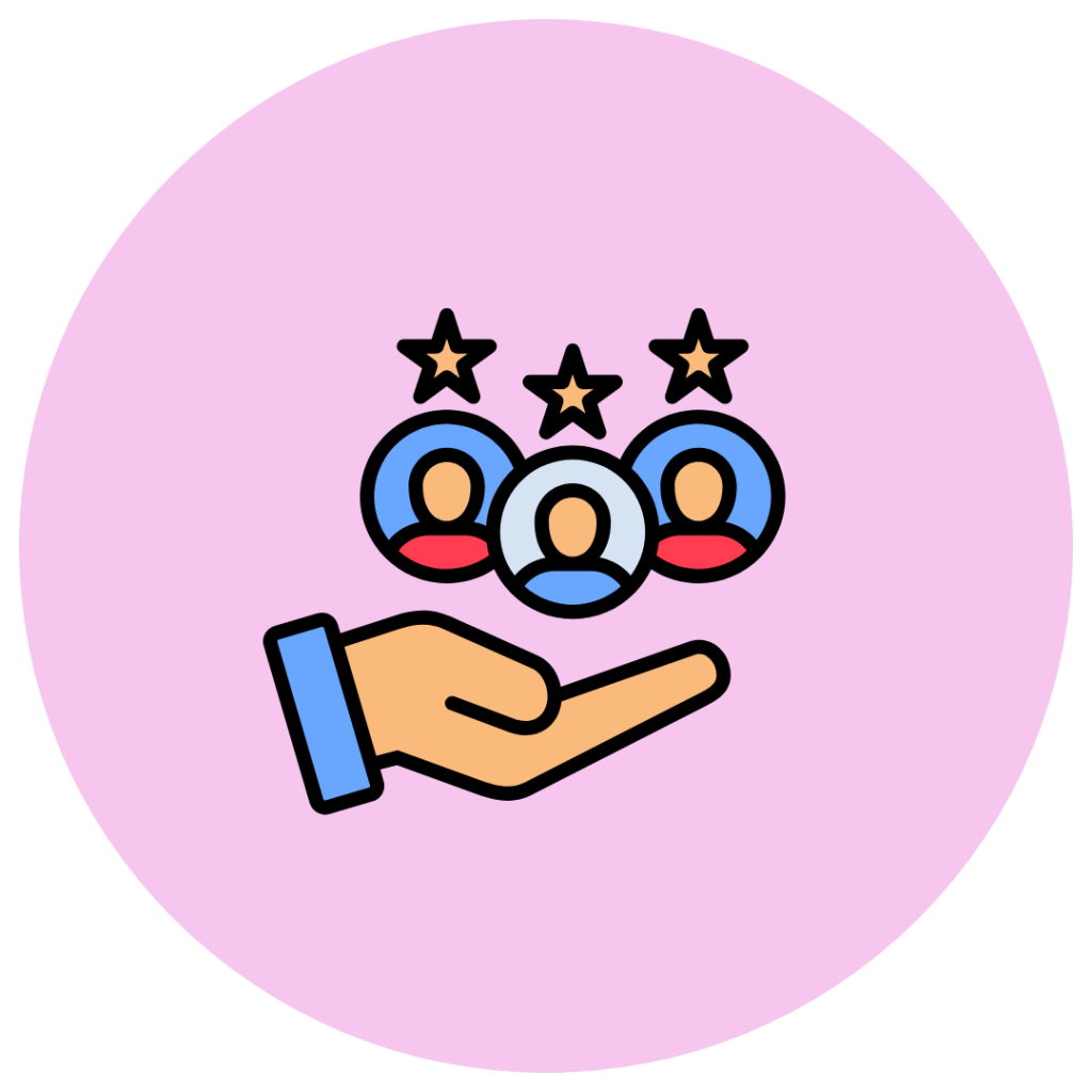 Image of illustrated new customers.