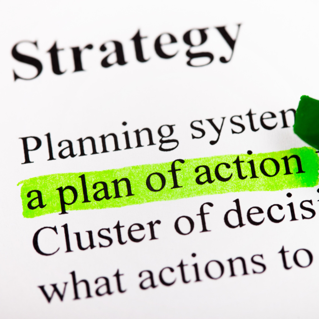 Image of the definition of strategy.